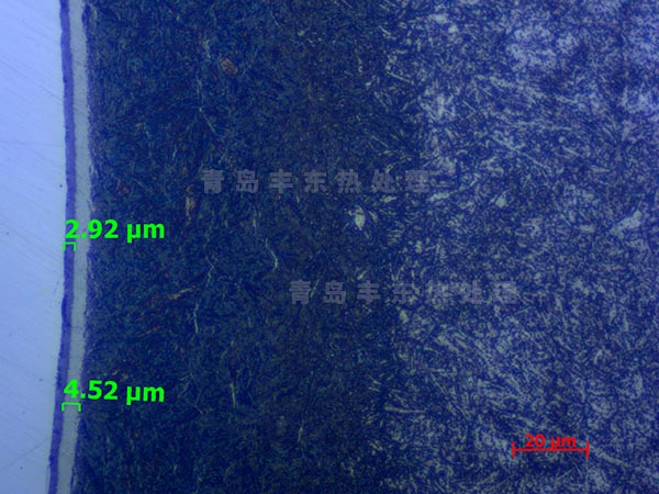 金属零件氮化氧化金相分析
